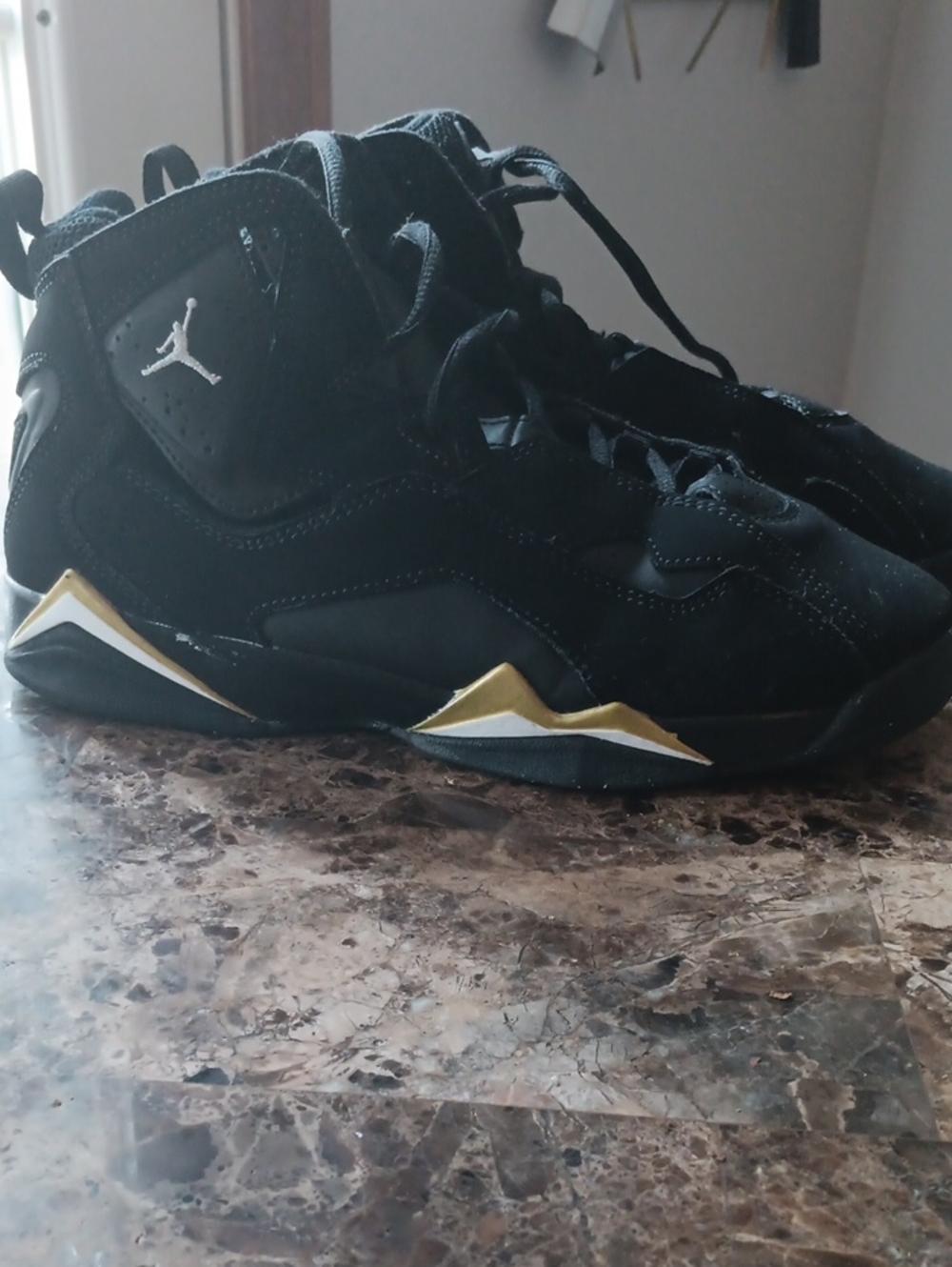Nike Jordan Black & Gold Basketball Shoes